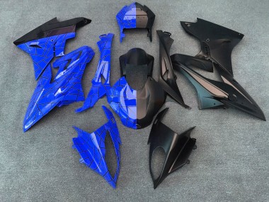 2009-2018 Gloss Blue/Matte Black Split BMW S1000RR Motorcycle Fairings
