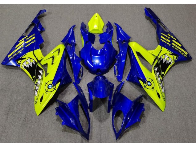 2009-2018 Gloss Blue and Yellow Shark BMW S1000RR Motorcycle Fairings 2009-2018 Gloss Blue and Yellow Shark BMW S1000RR Motorcycle Fairings