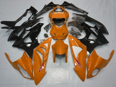 2009-2018 Gloss Orange and Black BMW S1000RR Motorcycle Fairings