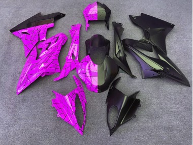 2009-2018 Gloss Pink/Matte Black Split BMW S1000RR Motorcycle Fairings