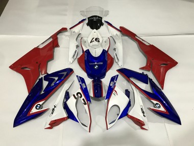 2009-2018 Gloss White/Blue/Red BMW S1000RR Motorcycle Fairings
