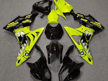 2009-2018 High Viz Yellow Shark BMW S1000RR Motorcycle Fairings