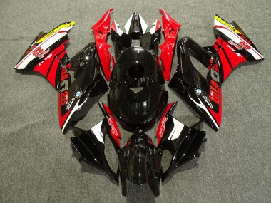 2009-2018 Red Black and White BMW S1000RR Motorcycle Fairings