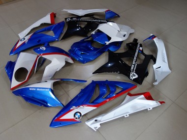 2009-2018 Stock style Blue and White BMW S1000RR Motorcycle Fairings