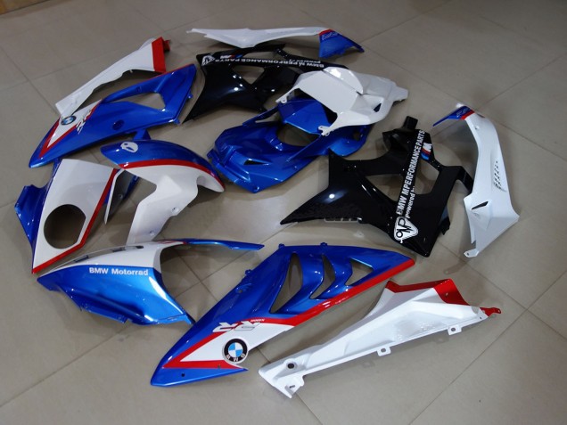 2009-2018 Stock style Blue and White BMW S1000RR Motorcycle Fairings 2009-2018 Stock style Blue and White BMW S1000RR Motorcycle Fairings
