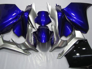 2010-2013 Deep Blue and Silver Honda VFR1200 Motorcycle Fairings