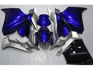 2010-2013 Deep Blue and Silver Honda VFR1200 Motorcycle Fairings