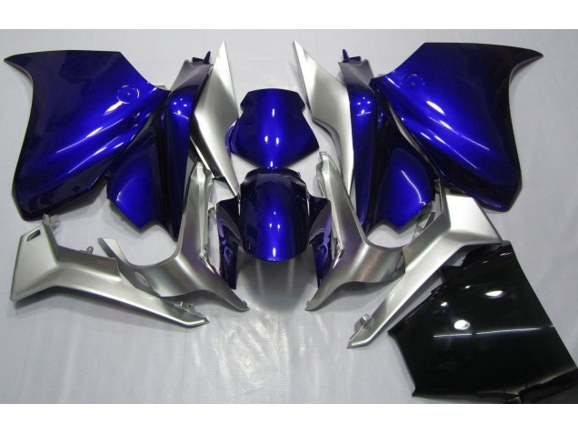 2010-2013 Deep Blue and Silver Honda VFR1200 Motorcycle Fairings 2010-2013 Deep Blue and Silver Honda VFR1200 Motorcycle Fairings
