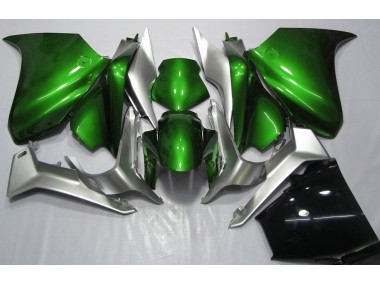 2010-2013 Deep Green and Silver Honda VFR1200 Motorcycle Fairings