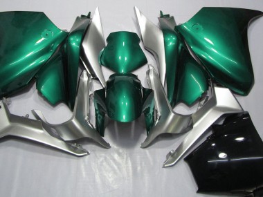2010-2013 Seafoam Green and Silver Honda VFR1200 Motorcycle Fairings