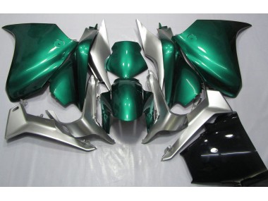 2010-2013 Seafoam Green and Silver Honda VFR1200 Motorcycle Fairings