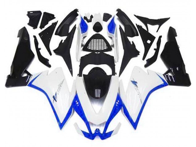 2010-2015 Gloss White & Blue Aprilia RSV4 1000 Motorcycle Fairings 2010-2015 Gloss White & Blue Aprilia RSV4 1000 Motorcycle Fairings