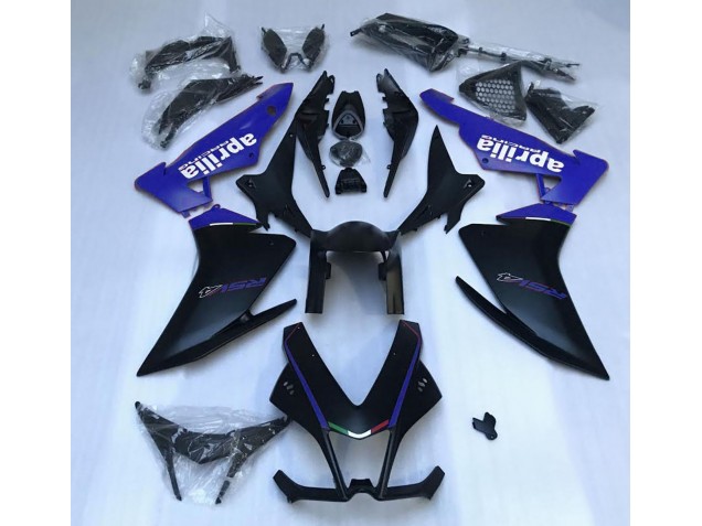 2010-2015 Matte Black & Blue Aprilia RSV4 1000 Motorcycle Fairings 2010-2015 Matte Black & Blue Aprilia RSV4 1000 Motorcycle Fairings