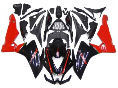 2010-2015 Red and Black Aprilia RSV4 1000 Motorcycle Fairings