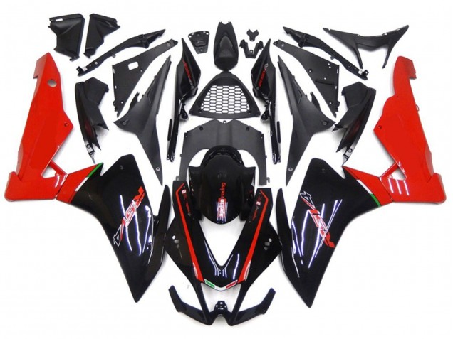 2010-2015 Red and Black Aprilia RSV4 1000 Motorcycle Fairings 2010-2015 Red and Black Aprilia RSV4 1000 Motorcycle Fairings