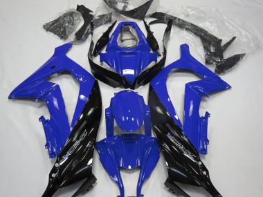 2011-2015 Gloss Blue and Black Kawasaki ZX10R Motorcycle Fairings