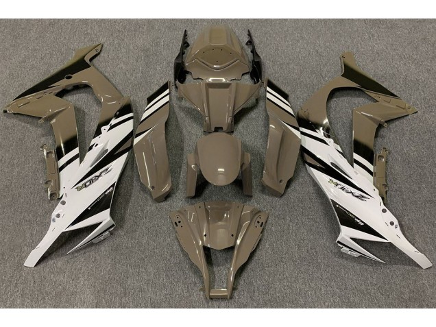 2011-2015 Gloss Brown & White Kawasaki ZX10R Motorcycle Fairings 2011-2015 Gloss Brown & White Kawasaki ZX10R Motorcycle Fairings
