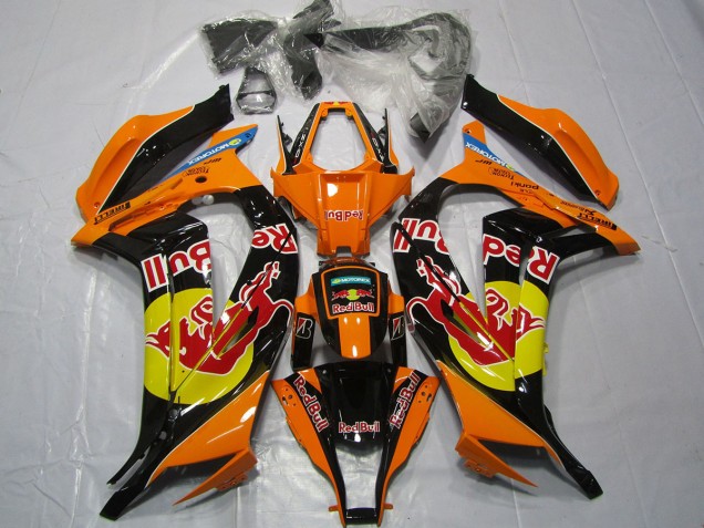 2011-2015 Orange Red bull Kawasaki ZX10R Motorcycle Fairings 2011-2015 Orange Red bull Kawasaki ZX10R Motorcycle Fairings