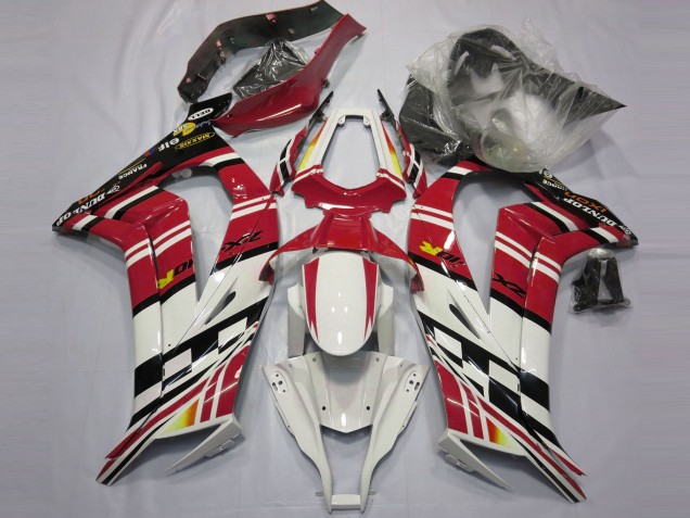 2011-2015 Red Black and White Kawasaki ZX10R Motorcycle Fairings 2011-2015 Red Black and White Kawasaki ZX10R Motorcycle Fairings