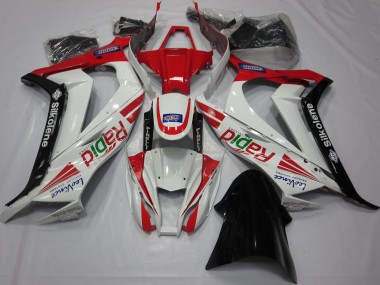 2011-2015 Red White Black Ra Kawasaki ZX10R Motorcycle Fairings