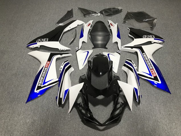 2011-2020 Blue Black and White writing Suzuki GSXR 600-750 Motorcycle Fairings 2011-2020 Blue Black and White writing Suzuki GSXR 600-750 Motorcycle Fairings