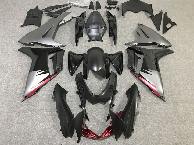 2011-2020 Gloss Black and Matte Grey Suzuki GSXR 600-750 Motorcycle Fairings 2011-2020 Gloss Black and Matte Grey Suzuki GSXR 600-750 Motorcycle Fairings