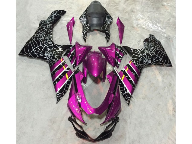 2011-2020 Gloss Pink Spider Suzuki GSXR 600-750 Motorcycle Fairings 2011-2020 Gloss Pink Spider Suzuki GSXR 600-750 Motorcycle Fairings