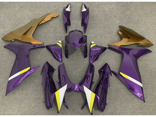 2011-2020 Gloss Purple and Gold Suzuki GSXR 600-750 Motorcycle Fairings 2011-2020 Gloss Purple and Gold Suzuki GSXR 600-750 Motorcycle Fairings