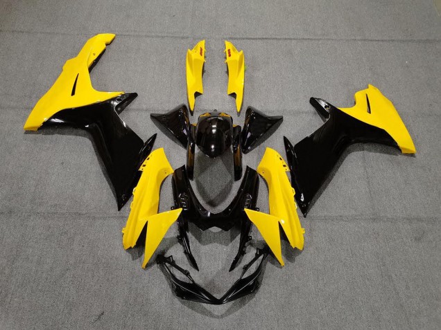 2011-2020 Gloss Yellow and Black Suzuki GSXR 600-750 Motorcycle Fairings 2011-2020 Gloss Yellow and Black Suzuki GSXR 600-750 Motorcycle Fairings