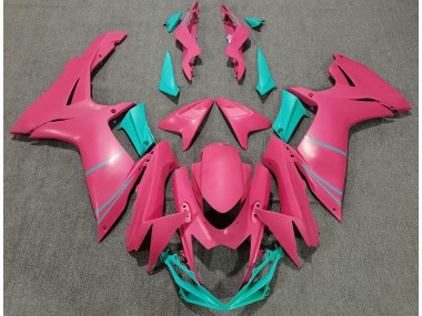 2011-2020 Matte Hot Pink and Teal Suzuki GSXR 600-750 Motorcycle Fairings