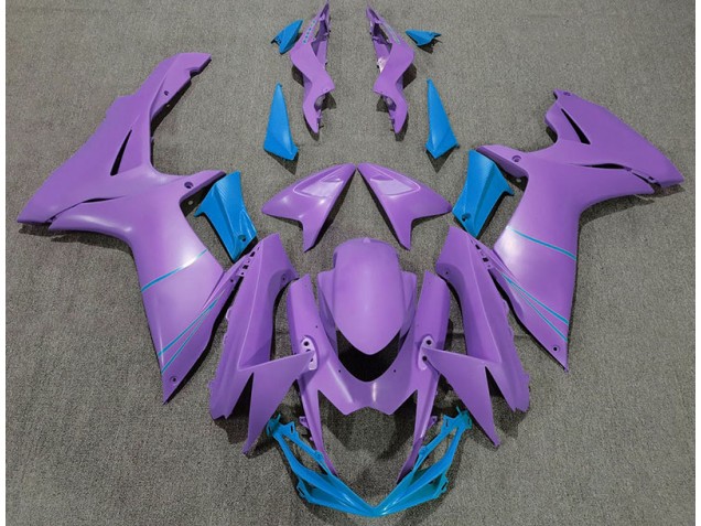 2011-2020 Matte Purple & Blue Suzuki GSXR 600-750 Motorcycle Fairings 2011-2020 Matte Purple & Blue Suzuki GSXR 600-750 Motorcycle Fairings