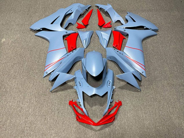 2011-2020 Matte Sky Blue & Red Suzuki GSXR 600-750 Motorcycle Fairings 2011-2020 Matte Sky Blue & Red Suzuki GSXR 600-750 Motorcycle Fairings