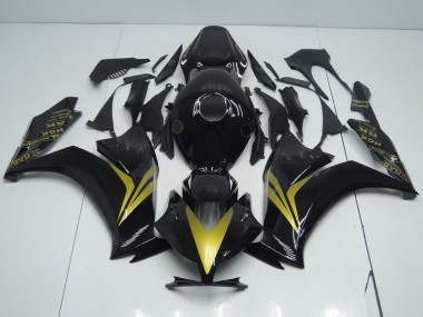 2012-2016 Black and Gold Honda CBR1000RR Motorcycle Fairings