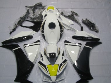 2012-2016 Black and White Honda CBR1000RR Motorcycle Fairings