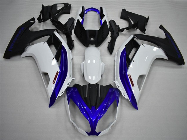 2012-2016 Blue and White Kawasaki Ninja 650R Motorcycle Fairings 2012-2016 Blue and White Kawasaki Ninja 650R Motorcycle Fairings