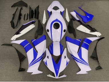 2012-2016 Gloss Blue and White Honda CBR1000RR Motorcycle Fairings