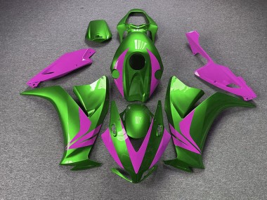 2012-2016 Gloss Green and Pink Honda CBR1000RR Motorcycle Fairings
