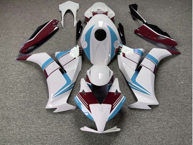 2012-2016 Gloss Light Blue and Maroon Honda CBR1000RR Motorcycle Fairings