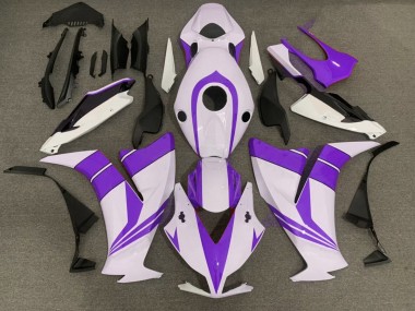 2012-2016 Gloss Purple and White Honda CBR1000RR Motorcycle Fairings