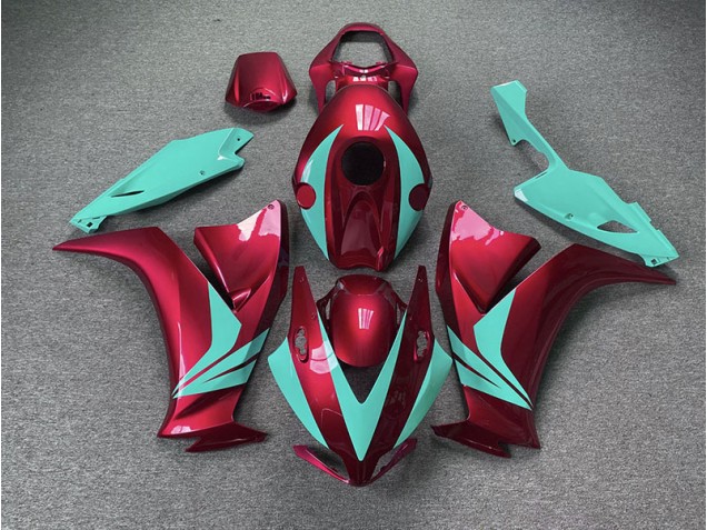 2012-2016 Gloss Red and Teal Honda CBR1000RR Motorcycle Fairings 2012-2016 Gloss Red and Teal Honda CBR1000RR Motorcycle Fairings