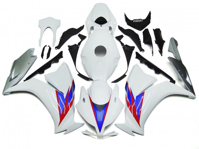 2012-2016 Gloss White and Silver Honda CBR1000RR Motorcycle Fairings 2012-2016 Gloss White and Silver Honda CBR1000RR Motorcycle Fairings