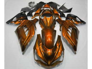 2012-2019 Burnt Orange Gloss Kawasaki ZX14R Motorcycle Fairings