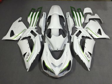2012-2019 Pearl White Custom Kawasaki ZX14R Motorcycle Fairings