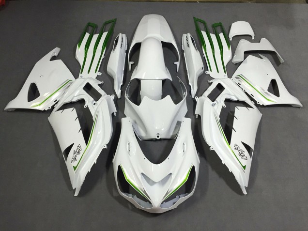 2012-2019 Pearl White Custom Kawasaki ZX14R Motorcycle Fairings 2012-2019 Pearl White Custom Kawasaki ZX14R Motorcycle Fairings