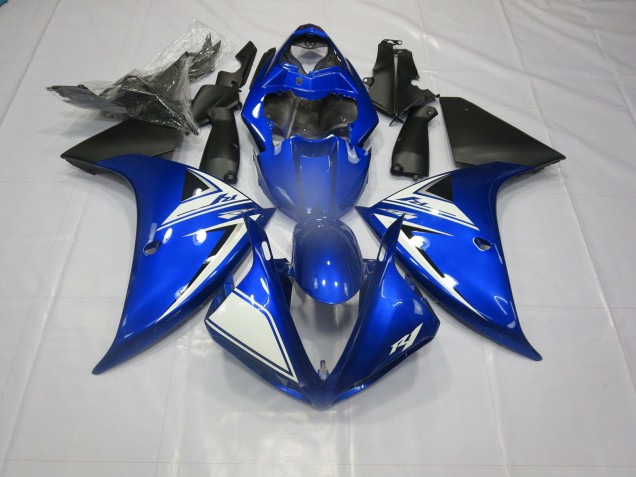 2013-2014 Blue and Black Yamaha R1 Motorcycle Fairings 2013-2014 Blue and Black Yamaha R1 Motorcycle Fairings