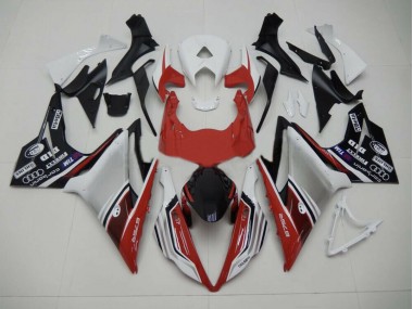 2013-2016 Red white and Black Style Triumph Daytona 675 Motorcycle Fairings