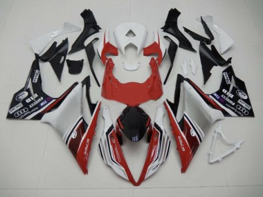 2013-2016 Red white and Black Style Triumph Daytona 675 Motorcycle Fairings