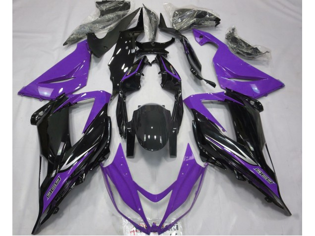 2013-2018 Black and Purple Kawasaki ZX6R Motorcycle Fairings 2013-2018 Black and Purple Kawasaki ZX6R Motorcycle Fairings