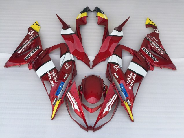 2013-2018 Candy Apple Kawasaki ZX6R Motorcycle Fairings 2013-2018 Candy Apple Kawasaki ZX6R Motorcycle Fairings