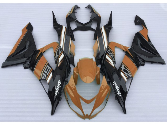 2013-2018 Gloss Orange and Black Kawasaki ZX6R Motorcycle Fairings 2013-2018 Gloss Orange and Black Kawasaki ZX6R Motorcycle Fairings